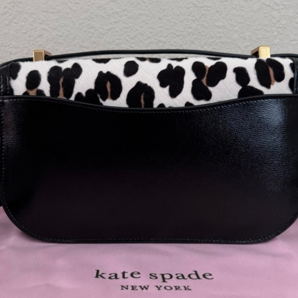 Kate Spade Katy Leopard CalfHair Medium Convertiable Shoulder Bag - Picture 6 of 16
